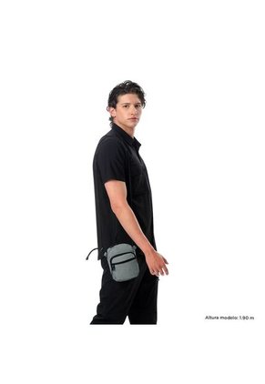 Bolso Para Hombre Riva Crossbody Pequeño Gris