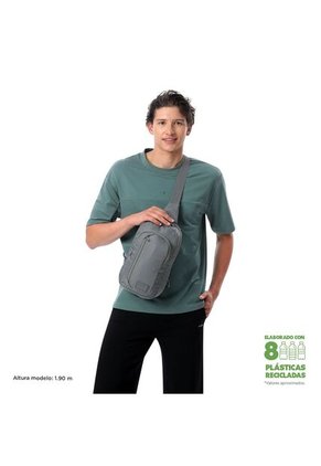 Bolso Hombre Porta Tableta 10" Tracer Gris