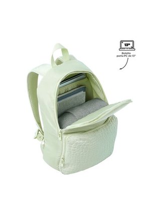 Morral Universitario Porta PC 13" Palencia Verde Mujer