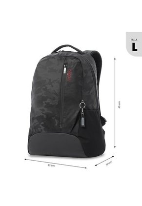 Morral Universitario Detroit Porta PC 16" Negro Hombre