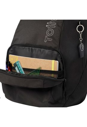 Morral Universitario Ometto Negro Unisex Con Organizador