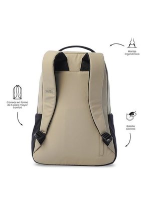 Morral Universitario Detroit Porta PC 16" Café Hombre