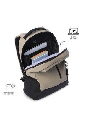 Morral Universitario Detroit Porta PC 16" Café Hombre