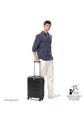 Maleta De Cabina 360 Rayatta 10 Kilos Negra