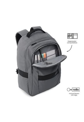 Morral Ejecutivo Porta PC 16" Wivetto 2.0 Gris Hombre