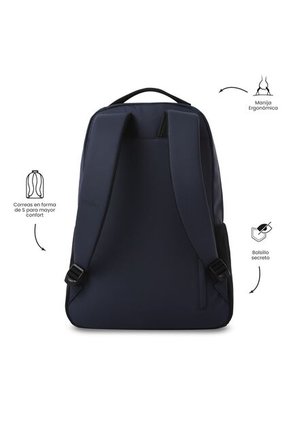 Morral Universitario Detroit Porta PC 16" Azul Hombre