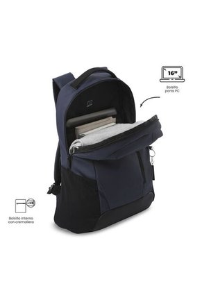 Morral Universitario Detroit Porta PC 16" Azul Hombre