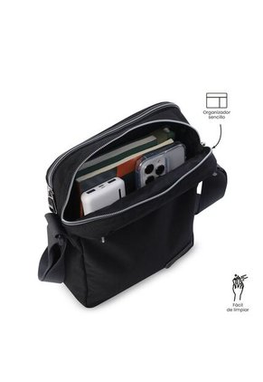 Bolso Cruzado Urbana Retro Negro Totto