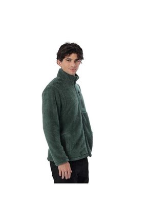 Buzo Para Hombre Marquez Sherpa Cuello Alto Verde