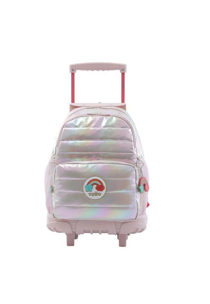 Morral Ruedas Para Niña Glowy L Rosado