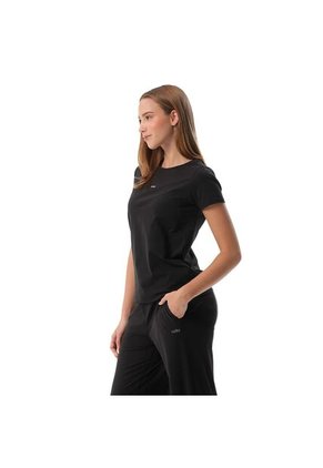 Camiseta Estampada Para Mujer Prime Manga Corta Negra