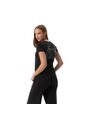 Camiseta Estampada Para Mujer Prime Manga Corta Negra de Totto