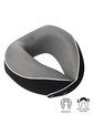 Almohada De Viaje Memory Foam Plane Negra de Totto