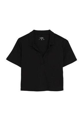 Camisa Polo Saba Para Mujer Negra