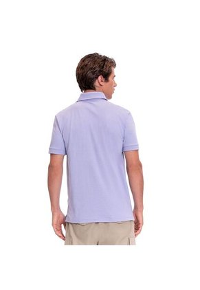 Camiseta Tipo Polo En Jersey Para Hombre Totto Morada Mkp