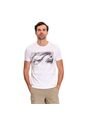Camiseta Estampada Para Hombre Atena Manga Corta Blanca de Totto