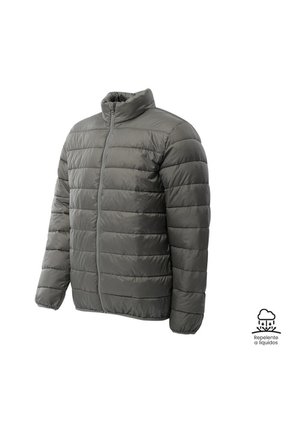 Chaqueta Acolchada Para Hombre Coloro Gris