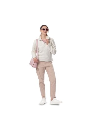 Buzo Con Cremallera Para Mujer Shorel Pullover Blanco