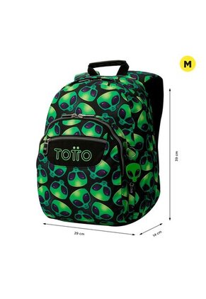 Morral Juvenil Porta PC 13" Gommas Verde
