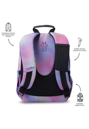 Morral Juvenil Tempera Glitter Pequeño Rosado