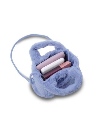 Bolso De Peluche Para Niña Stitch Fluffy On The Beach Azul