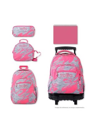 Morral Mujer Rue Bomper Renglon Rosado