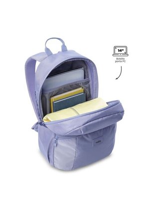 Morral Universitario Porta PC 14" Trik Morado Mujer