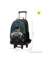 Morral Con Ruedas Niño Monster Race Grande Negro de Totto