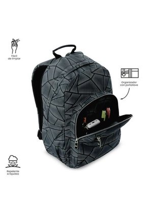 Morral Juvenil Porta PC 14" Acuarela Gris