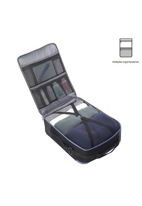 Morral De Viaje Pequeño Trama Negro