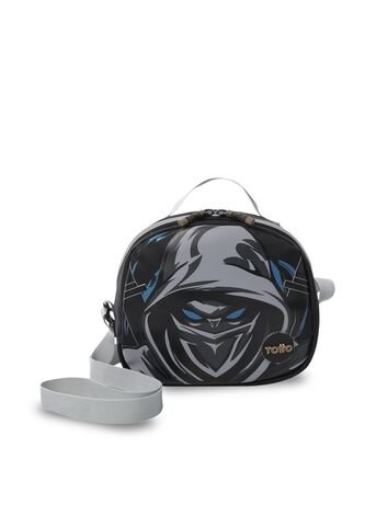 Lonchera Térmica Para Niño Hanzo Mediano Negra Totto