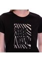 Camiseta Estampada Para Mujer Prime Manga Corta Negra de Totto