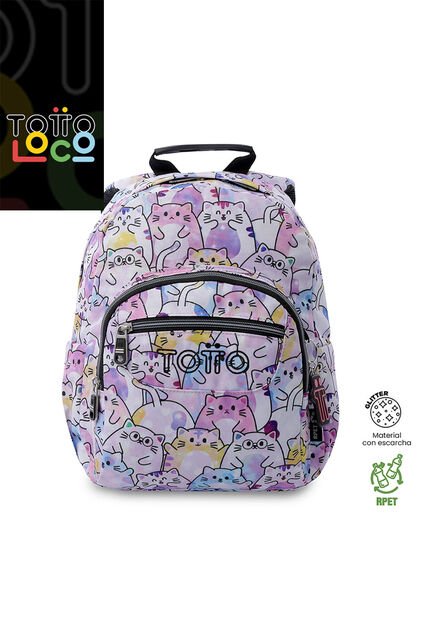 Morral Juvenil Tempera Glitter Pequeño Rosado