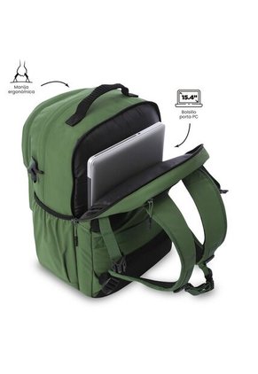 Morral Universitario Porta PC 15.4" Spa Verde Hombre