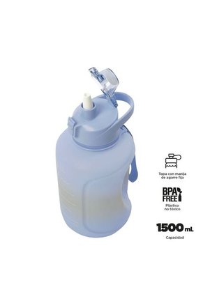 Botilito De Agua Motivación 1500 Ml Azul