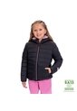 Chaqueta Para Niña Boa Acolchada Doble Faz Negra de Totto