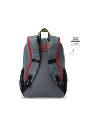 Morral Para Niño Grand Prix Mediano Gris