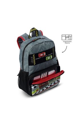Morral Para Niño Grand Prix Mediano Gris