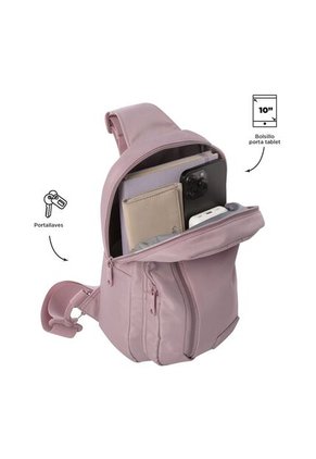 Bolso Mujer Porta Tableta 10" Tracer Rosado