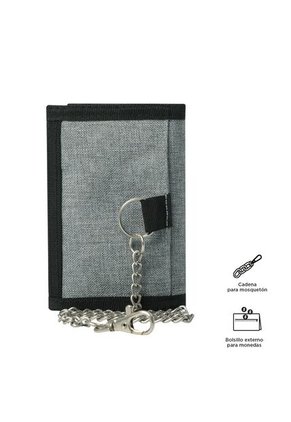 Billetera Riva Mee Con RFID Blocker Gris