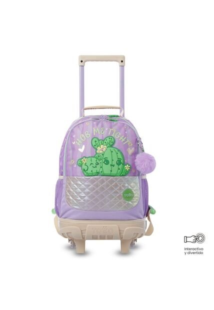 Maleta Para Niña Con Ruedas Kacty Mediano Morado