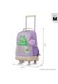 Maleta Para Niña Con Ruedas Kacty Mediano Morado de Totto