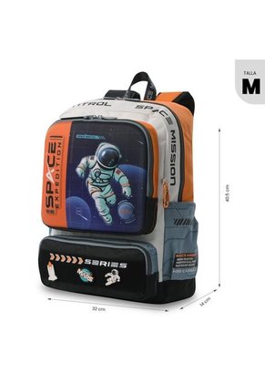 Morral Para Niño Gemini Mediano Gris