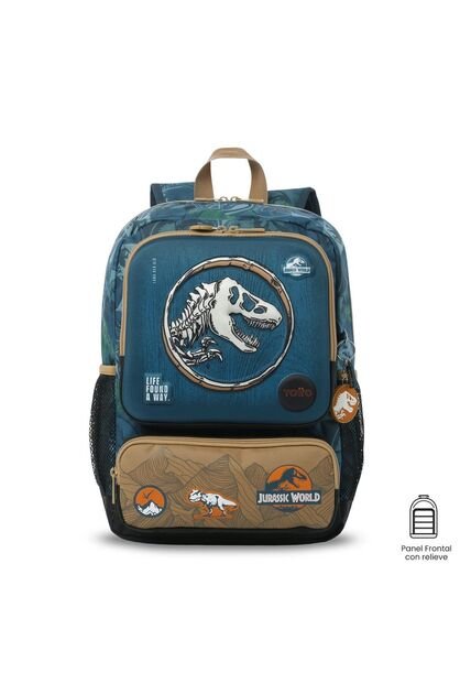 Morral Para Niño Jurassic World Territory Mediano Azul