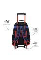 Maleta Para Niño Con Ruedas Spiderman Hero Grande Negro de Totto