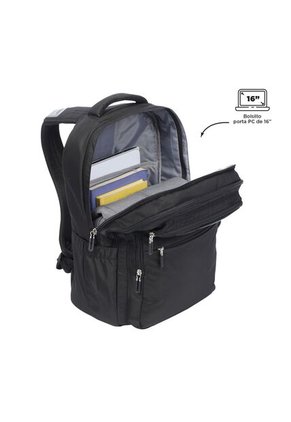 Morral Antimpacto Suspension Porta PC 16" Negro