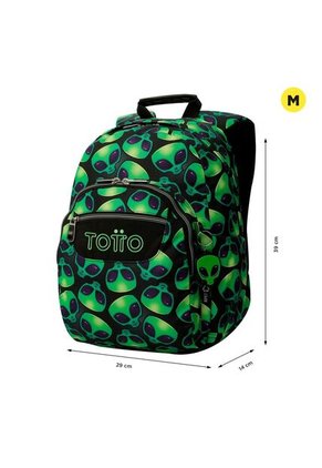 Morral Juvenil Porta PC 13" Gommas Verde
