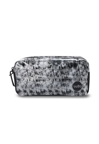 Cartuchera Escolar Mediana Para Niño Pixel Black Negra Totto