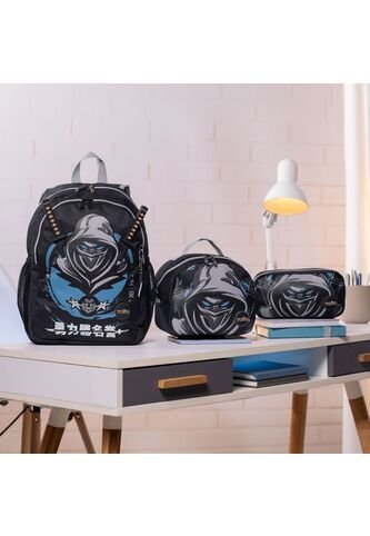 Combo Escolar Morral Hanzo Mediano + Lonchera Y Cartuchera Totto