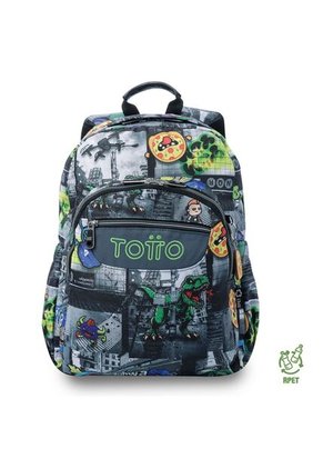 Morral Juvenil Porta PC 14" Acuarela Negro